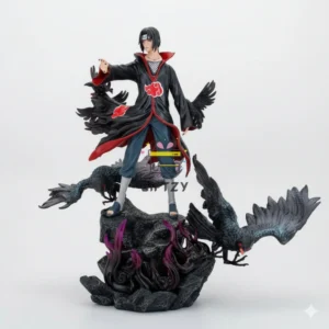 Giftzy Naruto Itachi Uchiha Anime Collectible Action Figure - 37cm Multicolor Statue